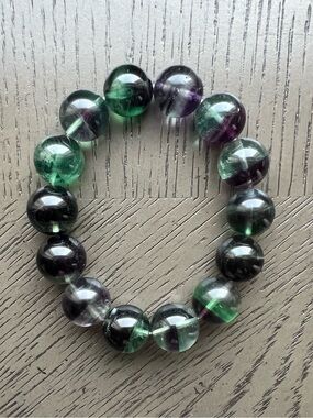 Fluorite bracelet 16mm SIZE 7.25’
